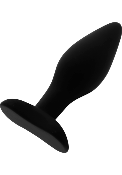 Πρωκτική σφήνα από σιλικόνη σε μαύρο χρώμα, μήκους 12 εκ. και μέγιστης διαμέτρου 4 εκ.