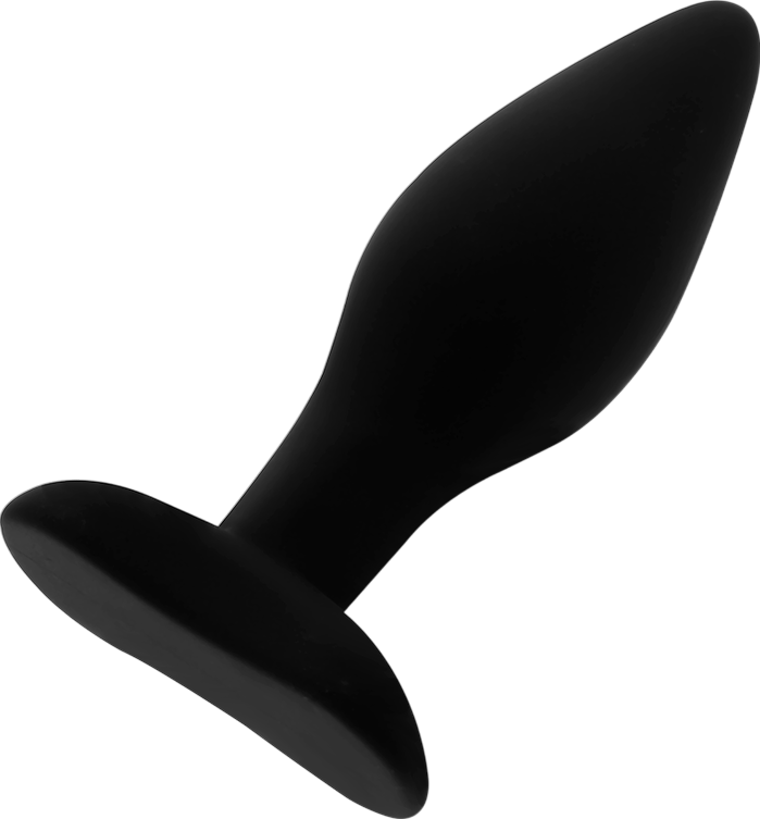 Πρωκτική σφήνα από σιλικόνη σε μαύρο χρώμα, μήκους 12 εκ. και μέγιστης διαμέτρου 4 εκ.
