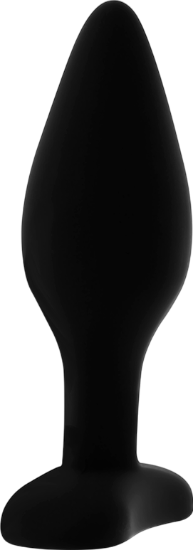 Πρωκτική σφήνα από σιλικόνη σε μαύρο χρώμα, μήκους 12 εκ. και μέγιστης διαμέτρου 4 εκ.