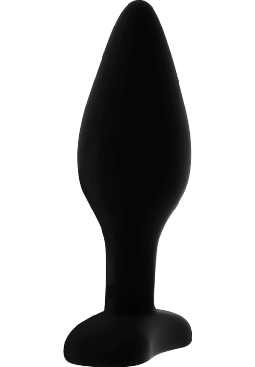 Πρωκτική σφήνα από σιλικόνη σε μαύρο χρώμα, μήκους 12 εκ. και μέγιστης διαμέτρου 4 εκ.