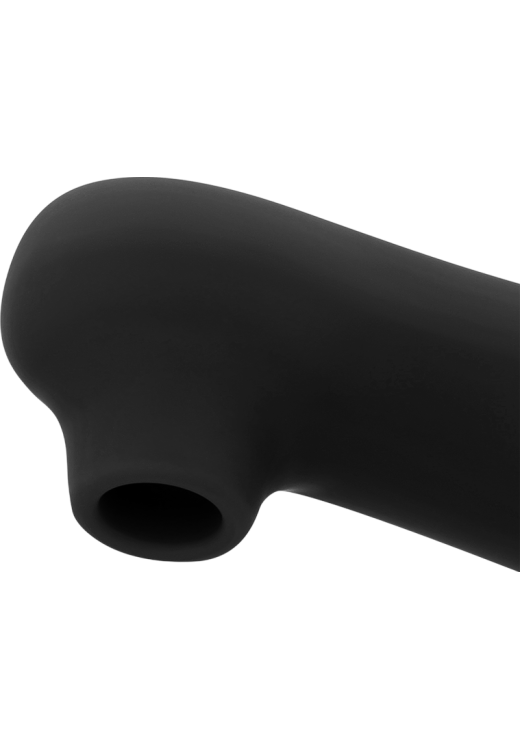 Παλμικός δονητής από pvc σε μαύρο χρώμα, μήκους 12,5 εκ. και μέγιστης διαμέτρου 3,6 εκ.