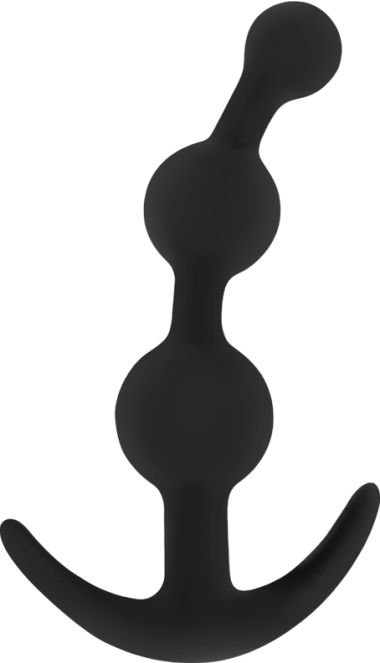 Πρωκτική σφήνα από σιλικόνη σε μαύρο χρώμα, μήκους 12,5 εκ. και μέγιστης διαμέτρου 3 εκ.