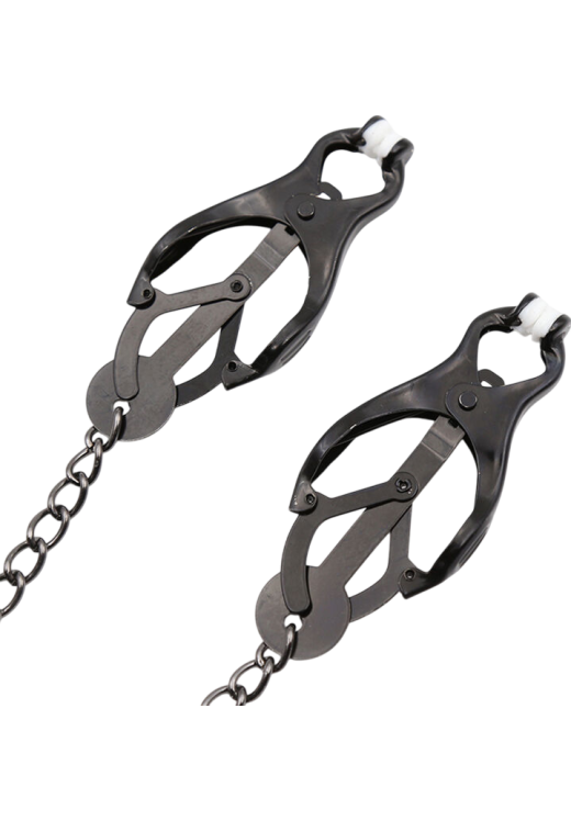 Μεταλλικοί σφιγκτήρες θηλών σε ασημί χρώμα