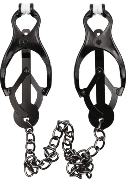 Μεταλλικοί σφιγκτήρες θηλών σε ασημί χρώμα