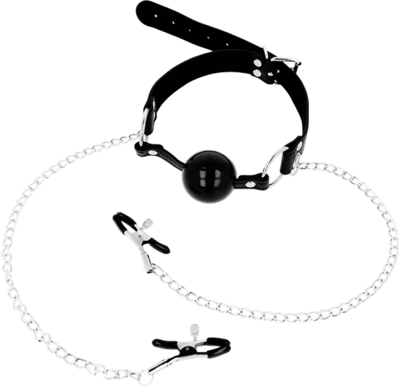 Σφιγκτήρες θηλών σε μαύρο χρώμα