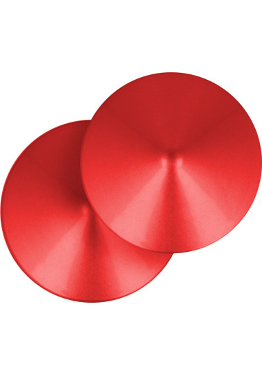 Ohmama Fetish Circle Nipple Covers Μεταλλικά καλύμματα θηλών σε κόκκινο χρώμα