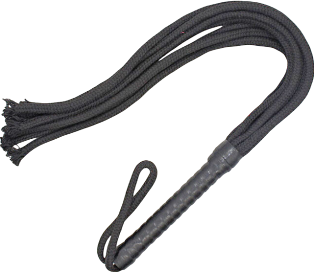 Μαστίγιο από pvc σε μαύρο χρώμα