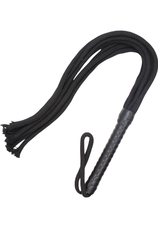 Μαστίγιο από pvc σε μαύρο χρώμα