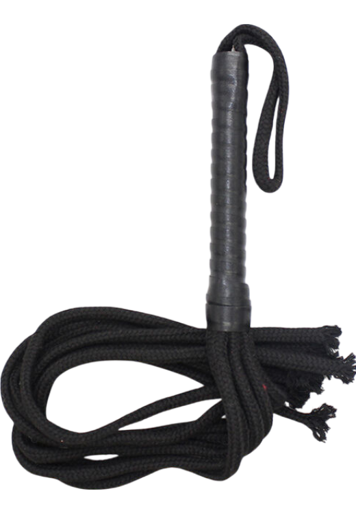 Μαστίγιο από pvc σε μαύρο χρώμα