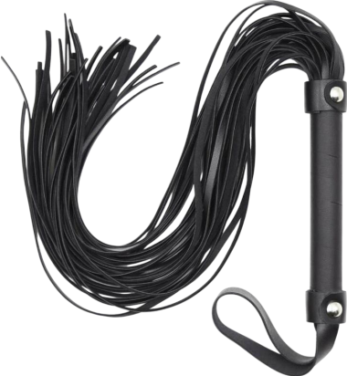 Μαστίγιο από pvc σε μαύρο χρώμα