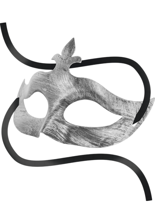 Μάσκα προσώπου σε ασημί χρώμα