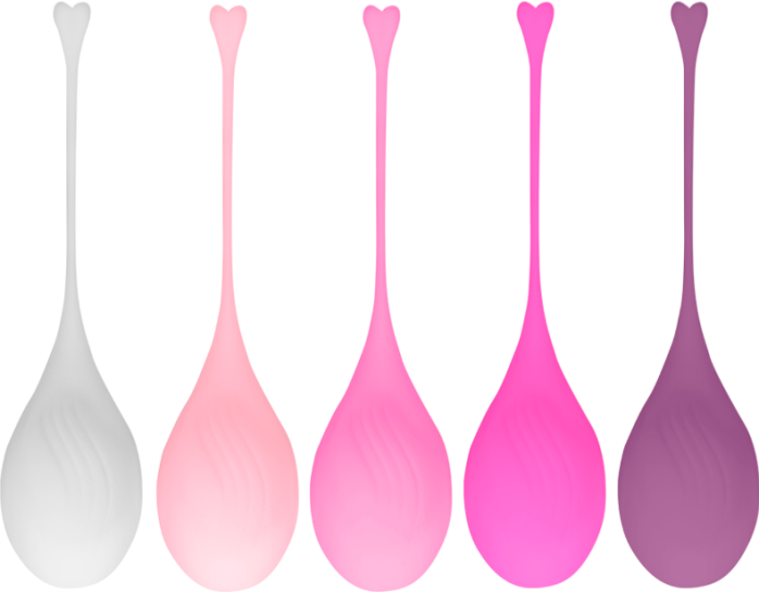 Kegel μπάλες από σιλικόνη, μήκους 17 εκ. και μέγιστης διαμέτρου 3,4 εκ.