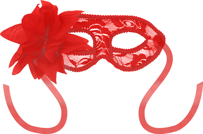 Μάσκα προσώπου σε κόκκινο χρώμα