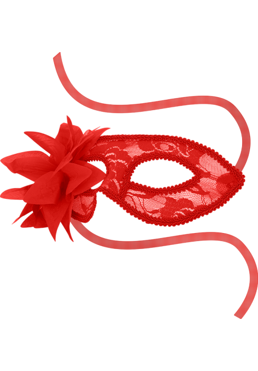 Μάσκα προσώπου σε κόκκινο χρώμα