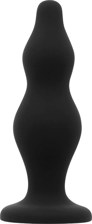 Πρωκτική σφήνα από σιλικόνη σε μαύρο χρώμα, μήκους 12 εκ. και μέγιστης διαμέτρου 3,7 εκ.