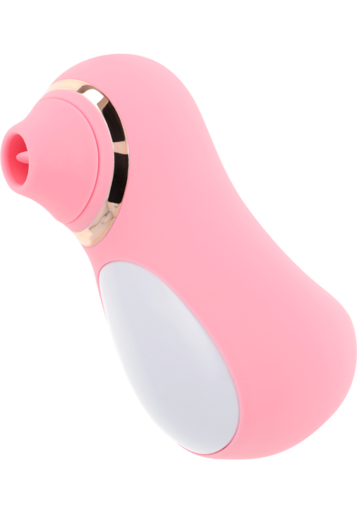 Παλμικός δονητής από σιλικόνη σε ροζ χρώμα, μήκους 10,5 εκ. και μέγιστης διαμέτρου 6 εκ.