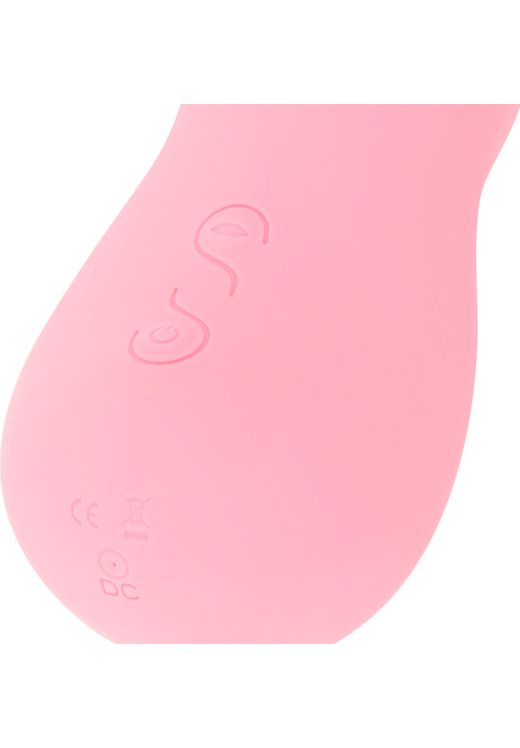 Παλμικός δονητής από σιλικόνη σε ροζ χρώμα, μήκους 10,5 εκ. και μέγιστης διαμέτρου 6 εκ.