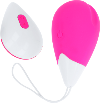 Δονούμενο αυγό από σιλικόνη σε ροζ χρώμα, μήκους 6,5 εκ. και μέγιστης διαμέτρου 3,3 εκ. με τηλεχειριζόμενο χειρισμό