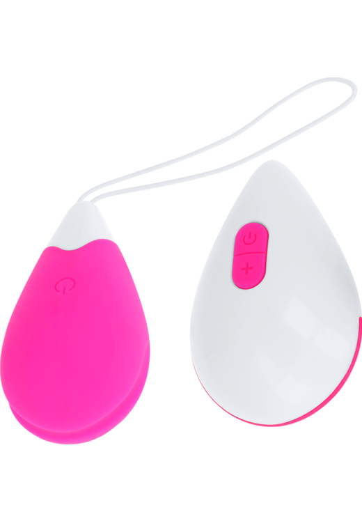 Δονούμενο αυγό από σιλικόνη σε ροζ χρώμα, μήκους 6,5 εκ. και μέγιστης διαμέτρου 3,3 εκ. με τηλεχειριζόμενο χειρισμό