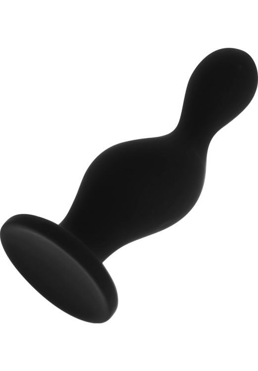 Πρωκτική σφήνα από σιλικόνη σε μαύρο χρώμα, μήκους 12 εκ. και μέγιστης διαμέτρου 4 εκ.