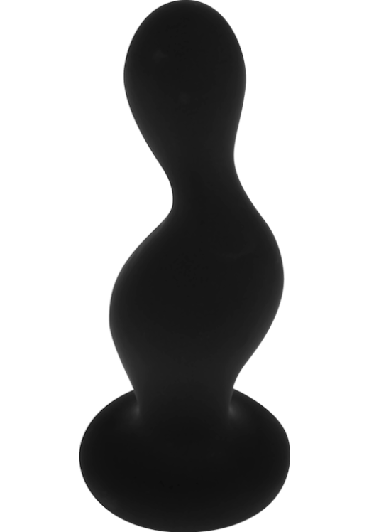 Πρωκτική σφήνα από σιλικόνη σε μαύρο χρώμα, μήκους 12 εκ. και μέγιστης διαμέτρου 4 εκ.