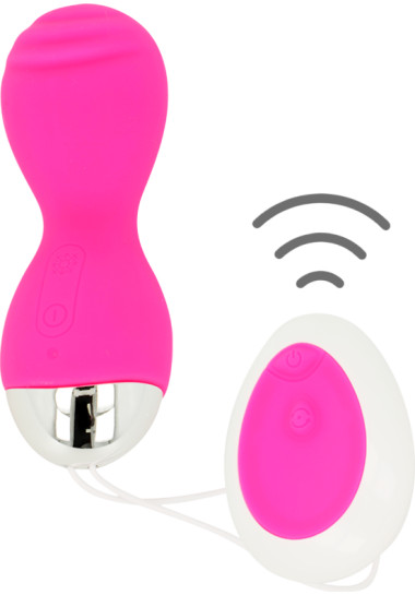Ohmama Rechargeable Anf Flexible Vibrating Egg 8,5 cm Δονούμενο αυγό από σιλικόνη σε ροζ χρώμα, μήκους 8,5 εκ. και μέγιστης διαμέτρου 2,3 εκ. με τηλεχειριζόμενο χειρισμό