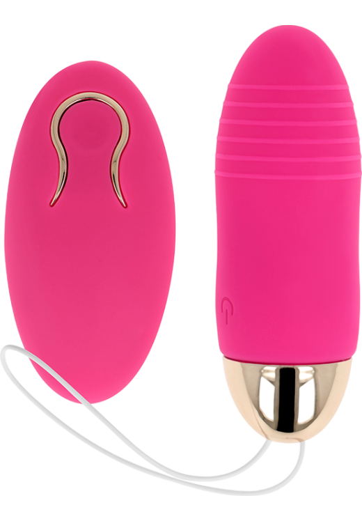 Τηλεχειριζόμενο αυγό από σιλικόνη σε ροζ χρώμα, μήκους 8 εκ. και μέγιστης διαμέτρου 2,8 εκ. με τηλεχειριζόμενο χειρισμό