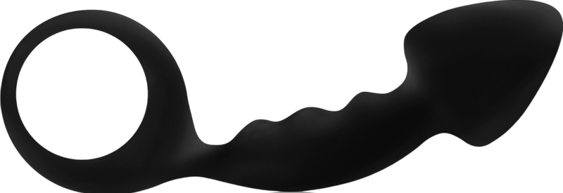 Πρωκτική σφήνα από σιλικόνη σε μαύρο χρώμα, μήκους 12,2 εκ. και μέγιστης διαμέτρου 3 εκ.