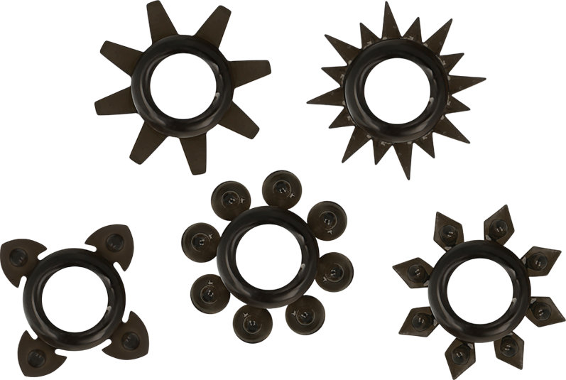 Σετ δαχτυλίδια πέους από σιλικόνη σε καφέ χρώμα