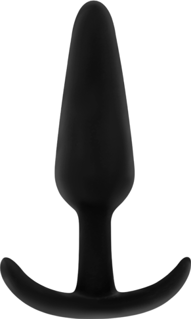 Πρωκτική σφήνα από σιλικόνη σε μαύρο χρώμα, μήκους 8,2 εκ. και μέγιστης διαμέτρου 2,3 εκ.