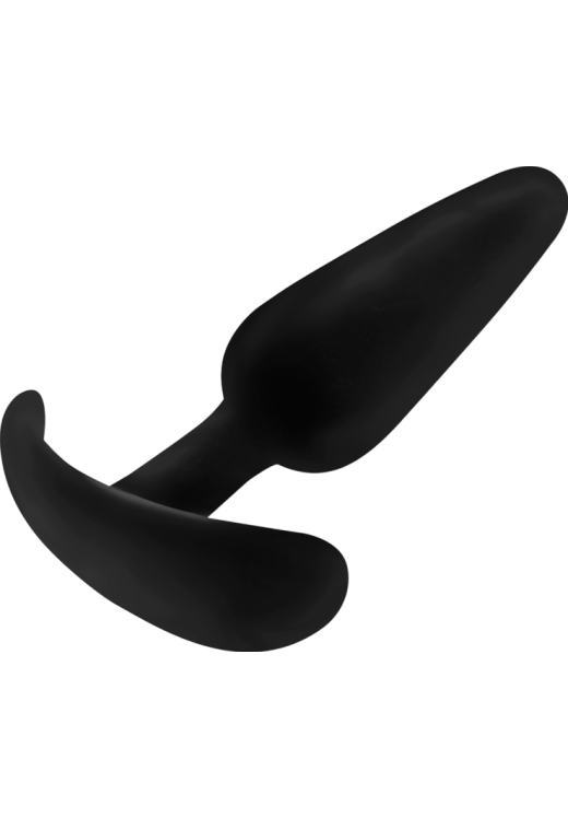 Πρωκτική σφήνα από σιλικόνη σε μαύρο χρώμα, μήκους 8,2 εκ. και μέγιστης διαμέτρου 2,3 εκ.