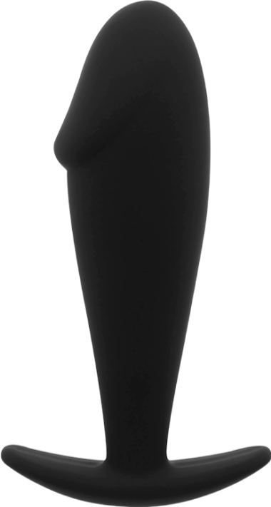 Πρωκτική σφήνα από σιλικόνη σε μαύρο χρώμα, μήκους 10 εκ. και μέγιστης διαμέτρου 3,2 εκ.