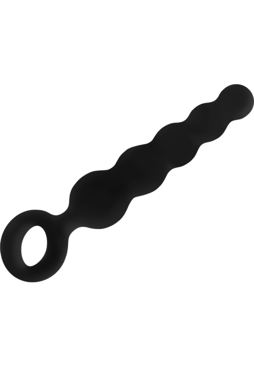 Πρωκτική σφήνα από σιλικόνη σε μαύρο χρώμα, μήκους 12,5 εκ. και μέγιστης διαμέτρου 2,1 εκ.