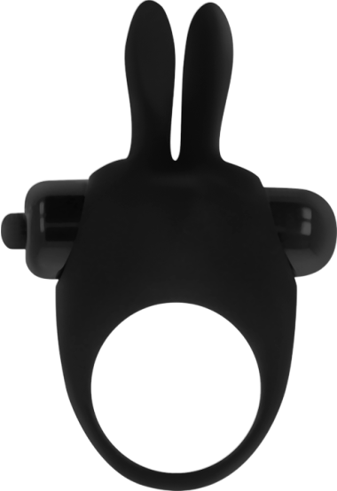 Δονούμενο δαχτυλίδι από σιλικόνη σε μαύρο χρώμα, μέγιστης διαμέτρου 3