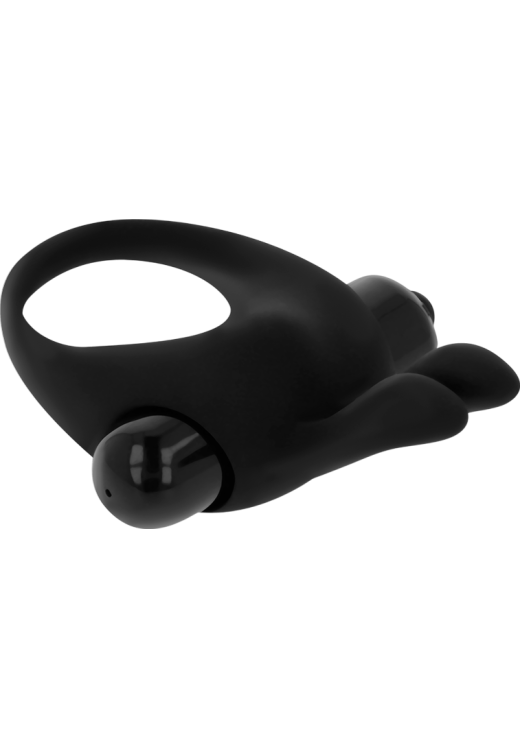 Δονούμενο δαχτυλίδι από σιλικόνη σε μαύρο χρώμα, μέγιστης διαμέτρου 3