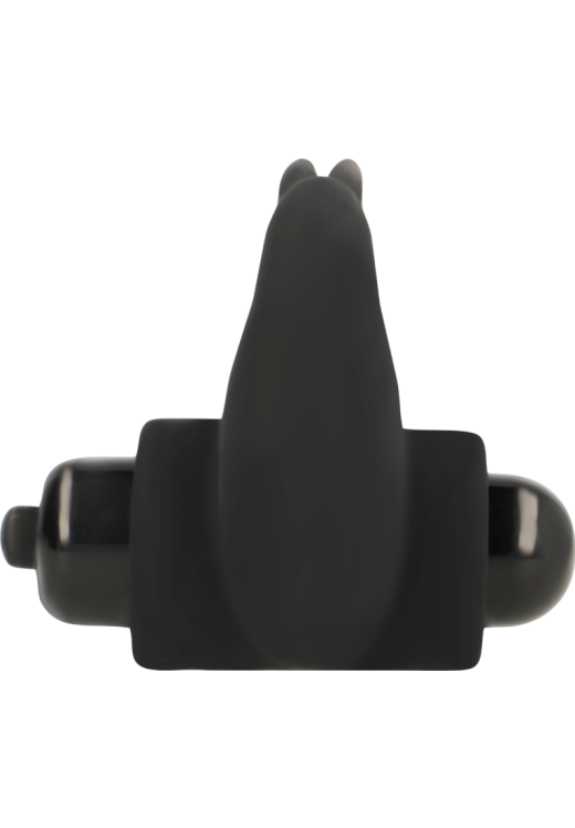 Δονούμενο δαχτυλίδι από σιλικόνη σε μαύρο χρώμα