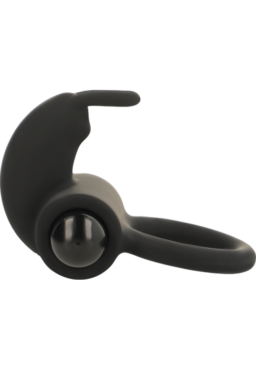 Δονούμενο δαχτυλίδι από σιλικόνη σε μαύρο χρώμα