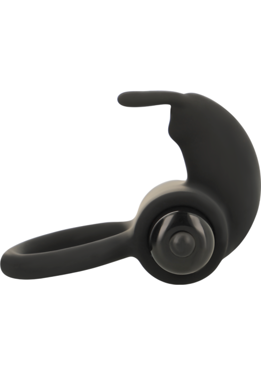 Δονούμενο δαχτυλίδι από σιλικόνη σε μαύρο χρώμα