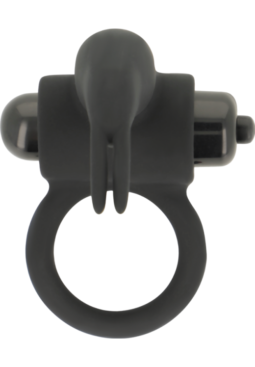 Δονούμενο δαχτυλίδι από σιλικόνη σε μαύρο χρώμα