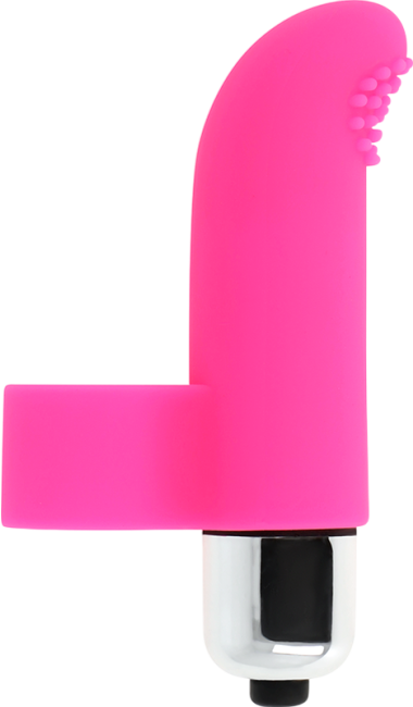 Δονητής δακτύλου από σιλικόνη σε ροζ χρώμα, μήκους 8 εκ. και μέγιστης διαμέτρου 2 εκ.