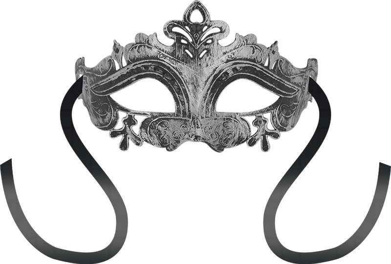 Μάσκα προσώπου σε ασημί χρώμα