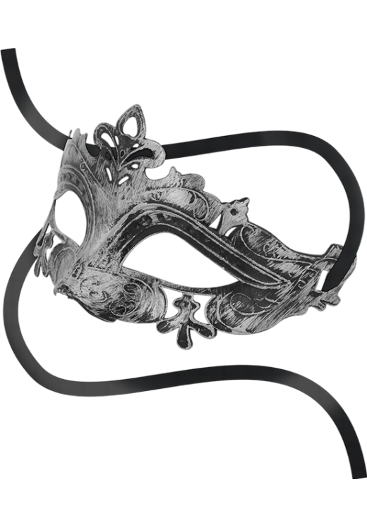 Μάσκα προσώπου σε ασημί χρώμα