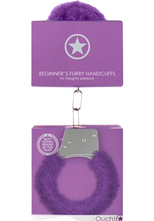 Μεταλλικές χειροπέδες σε μοβ χρώμα