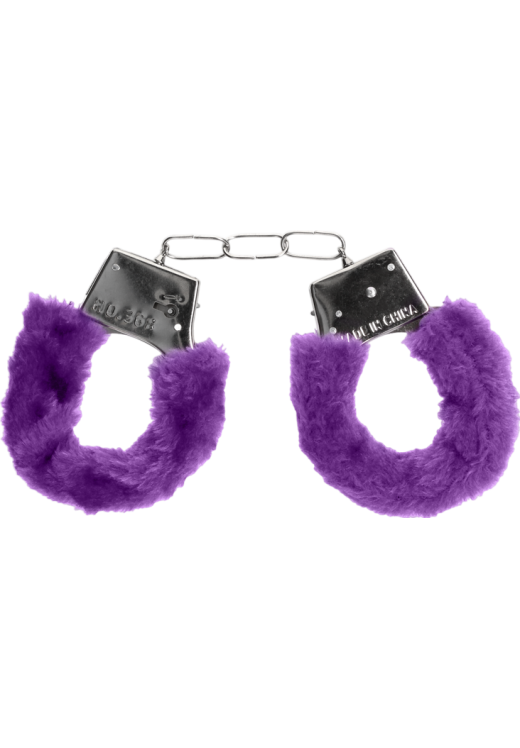 Μεταλλικές χειροπέδες σε μοβ χρώμα