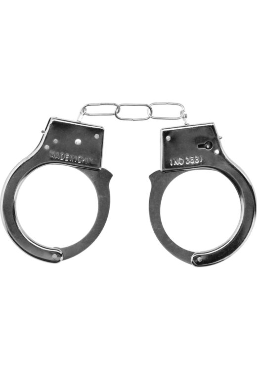 Μεταλλικές χειροπέδες σε ασημί χρώμα