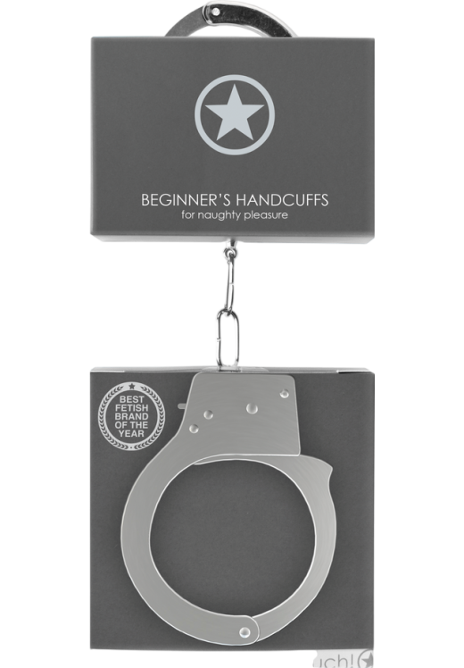 Μεταλλικές χειροπέδες σε ασημί χρώμα