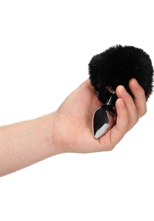 Σφήνα με ουρά από αλουμίνιο σε μαύρο χρώμα, μήκους 9,3 εκ. και μέγιστης διαμέτρου 3,1 εκ.