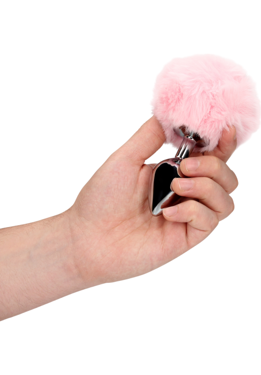 Σφήνα με ουρά από αλουμίνιο σε ροζ χρώμα, μήκους 9,3 εκ. και μέγιστης διαμέτρου 3,1 εκ.