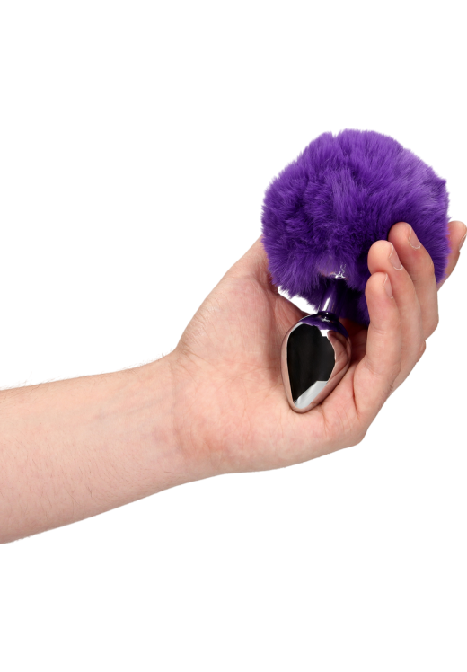 Σφήνα με ουρά από αλουμίνιο σε μοβ χρώμα, μήκους 9,3 εκ. και μέγιστης διαμέτρου 3,1 εκ.