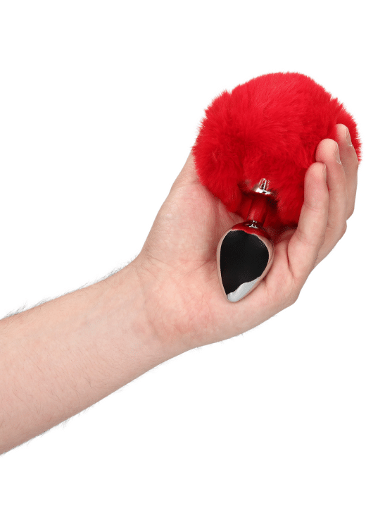 Σφήνα με ουρά από αλουμίνιο σε κόκκινο χρώμα, μήκους 9,3 εκ. και μέγιστης διαμέτρου 3,1 εκ.